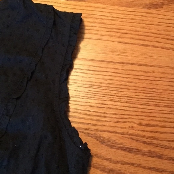 Black Swiss dot tank top - Picture 3 of 4